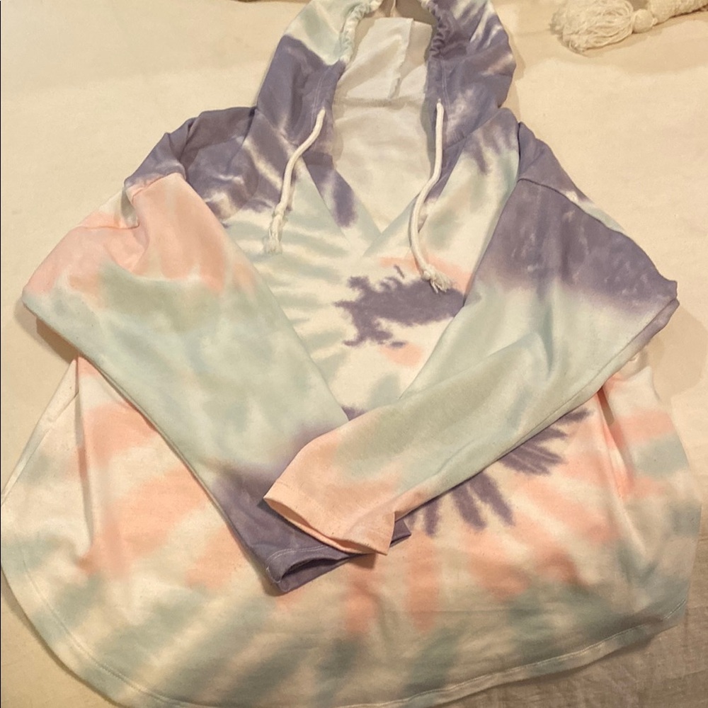Tie-Dye Hooded Sweatshirt
